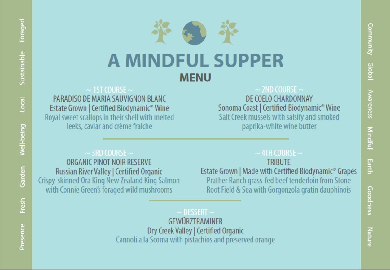 mindful supper menu blog