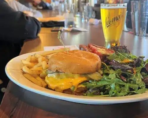 Burger with Beer