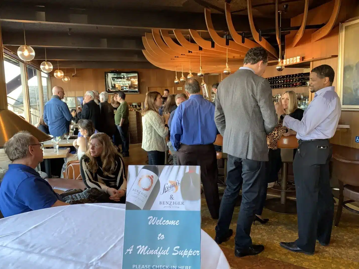 A group event at Scoma's Bar