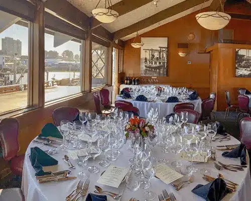 Table settings at Scoma's