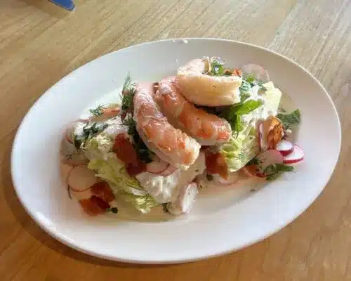 Wedge Salad with Shrimp