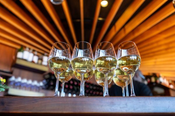 White Wine at the bar